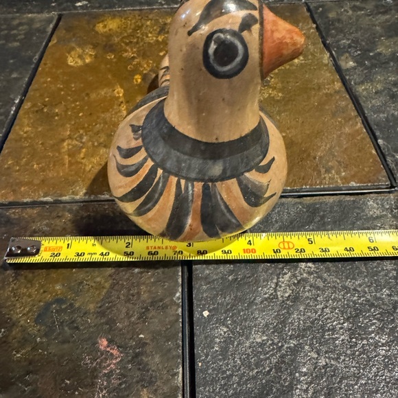 Tonala Vintage signed bird and vase, pottery, Mexican Import each 6” - Picture 5 of 10